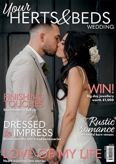 Cover of the June/July 2024 issue of Your Herts & Beds Wedding magazine